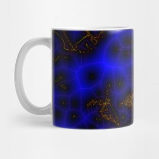Blue Lightning Storm Abstract Mug